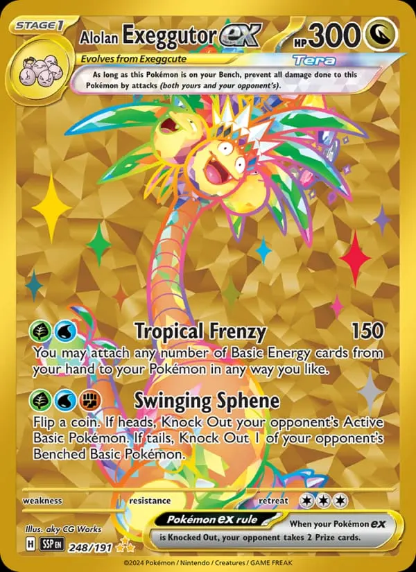Alolan Exeggutor ex card photo