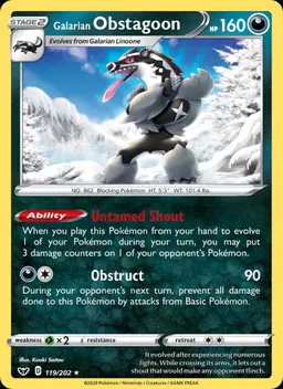 Galarian Obstagoon #119