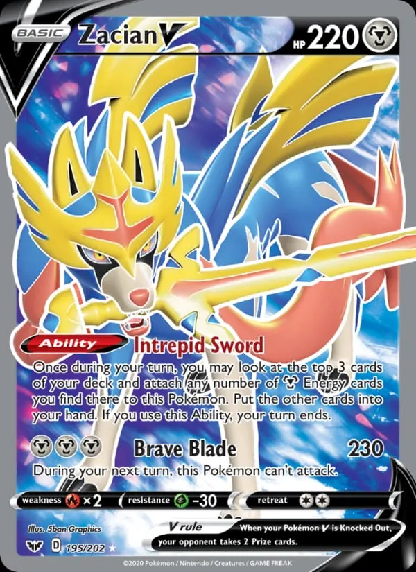 Zacian V card photo