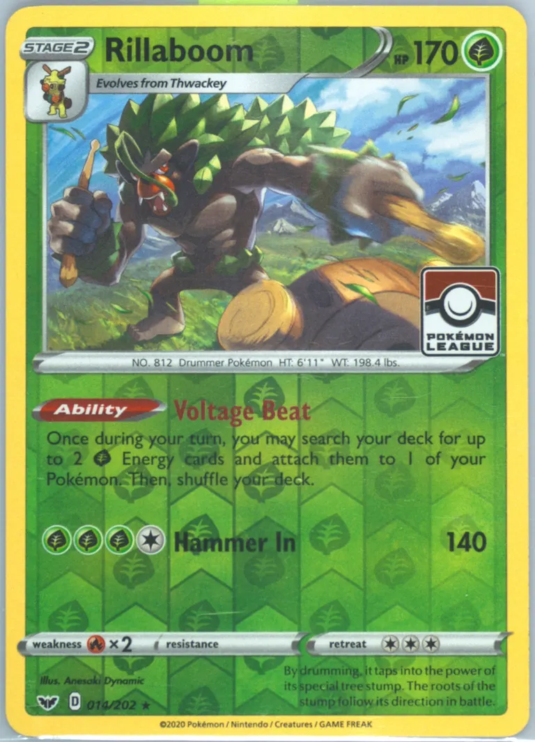 Rillaboom #14, Sword & Shield