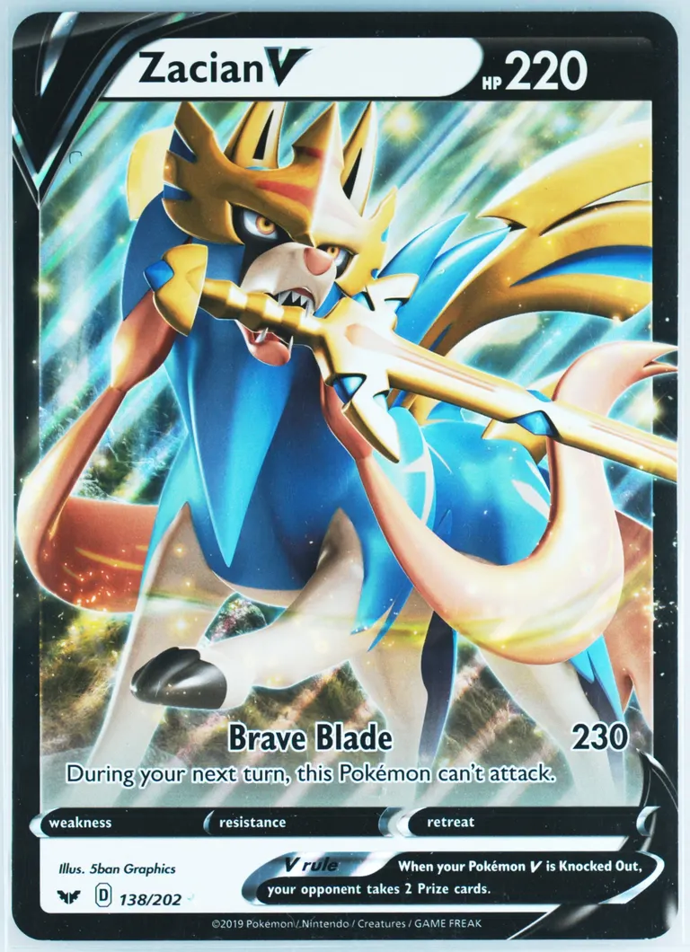 Zacian V #138, Sword & Shield