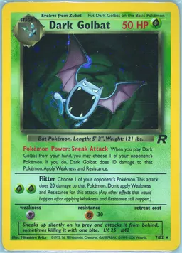 Dark Golbat card photo