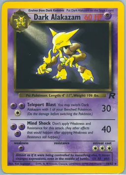 Dark Alakazam card photo