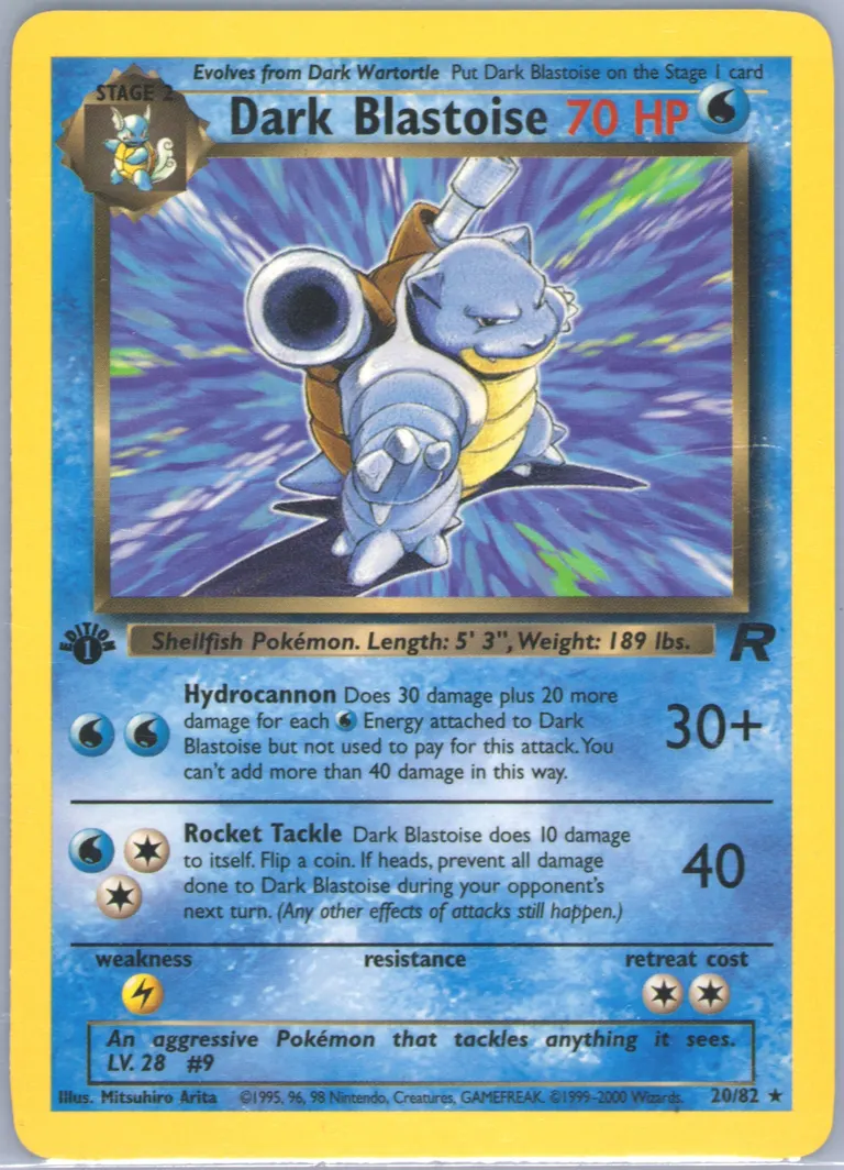 Dark Blastoise card photo