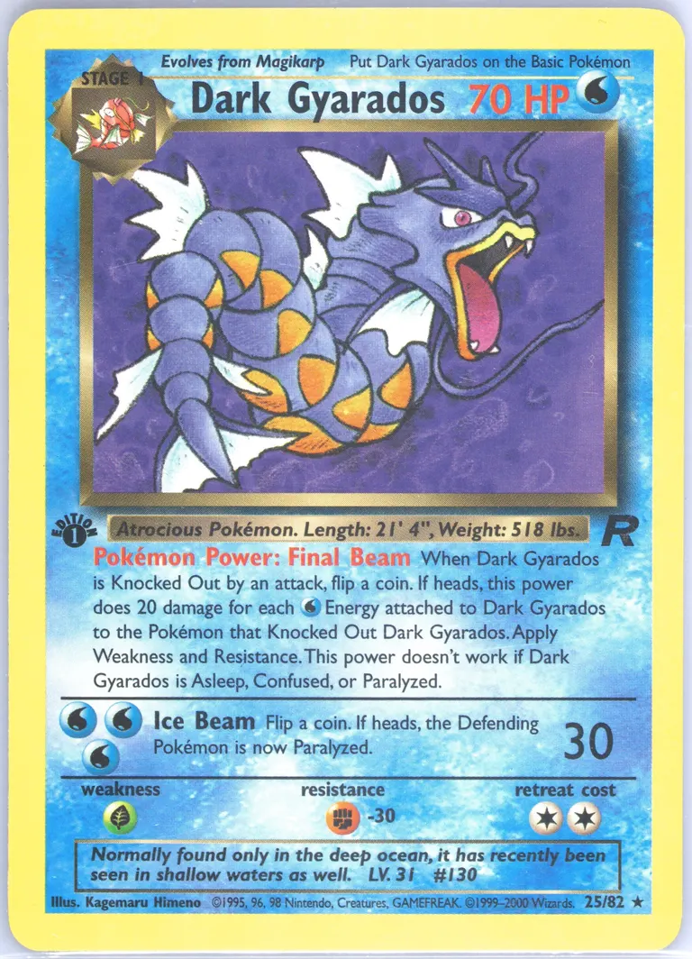 Dark Gyarados card photo