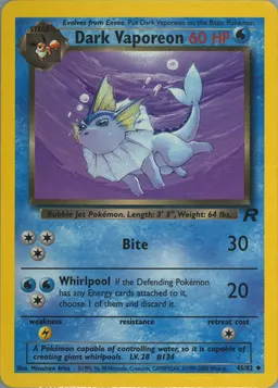 Dark Vaporeon card photo