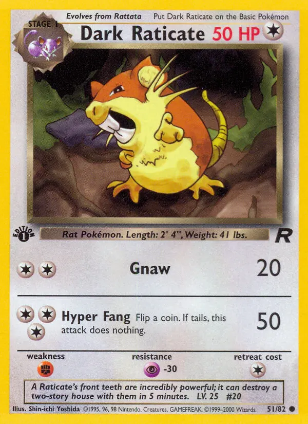 Dark Raticate card photo
