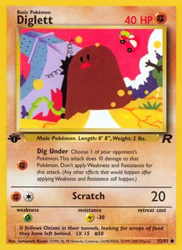 Diglett card photo