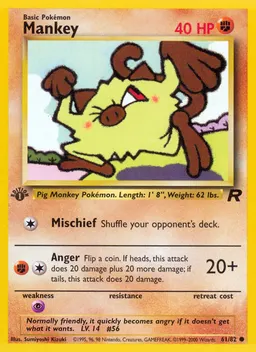 Mankey card photo