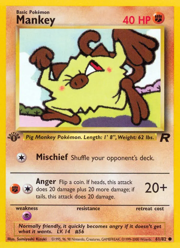 Mankey card photo