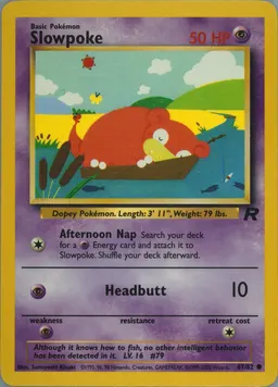 Slowpoke card photo