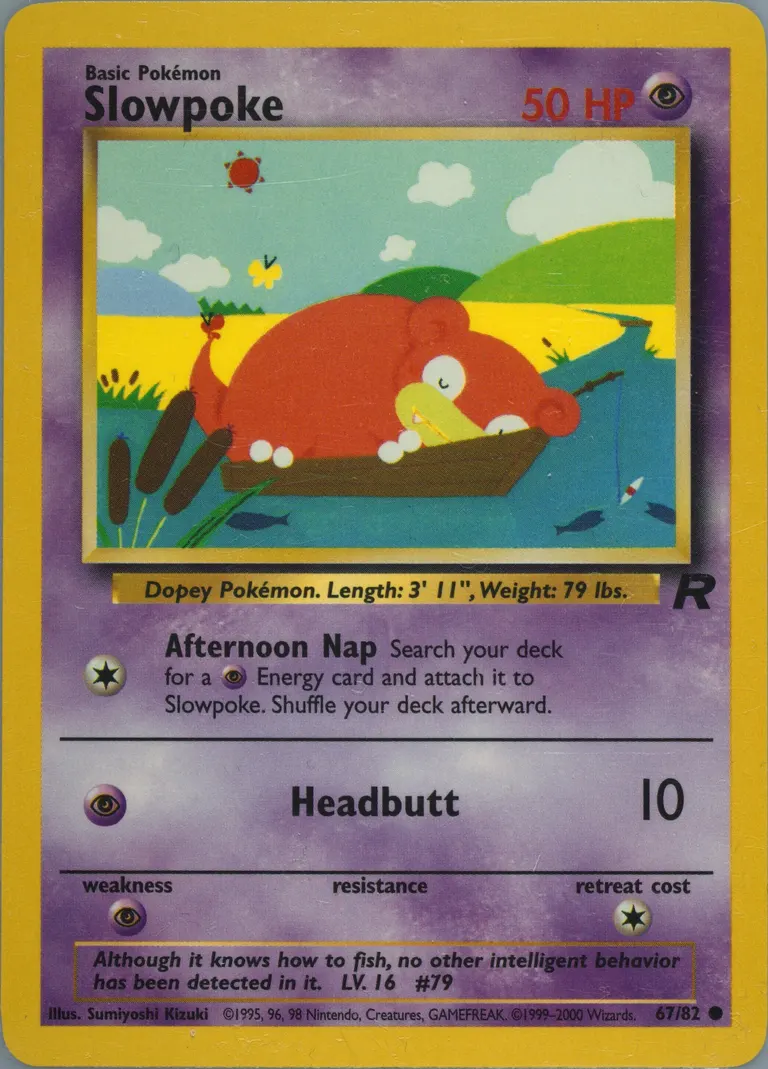 Slowpoke card photo