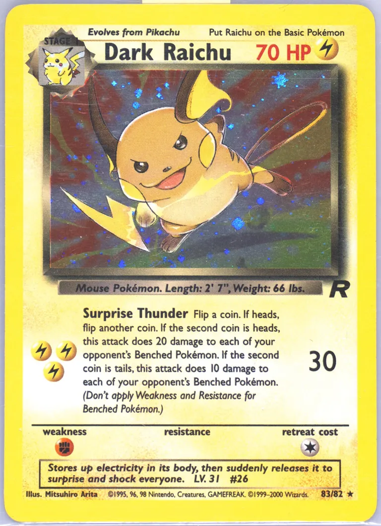 Dark Raichu card photo