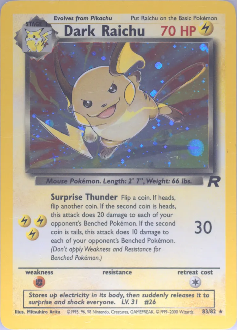 Dark Raichu card photo