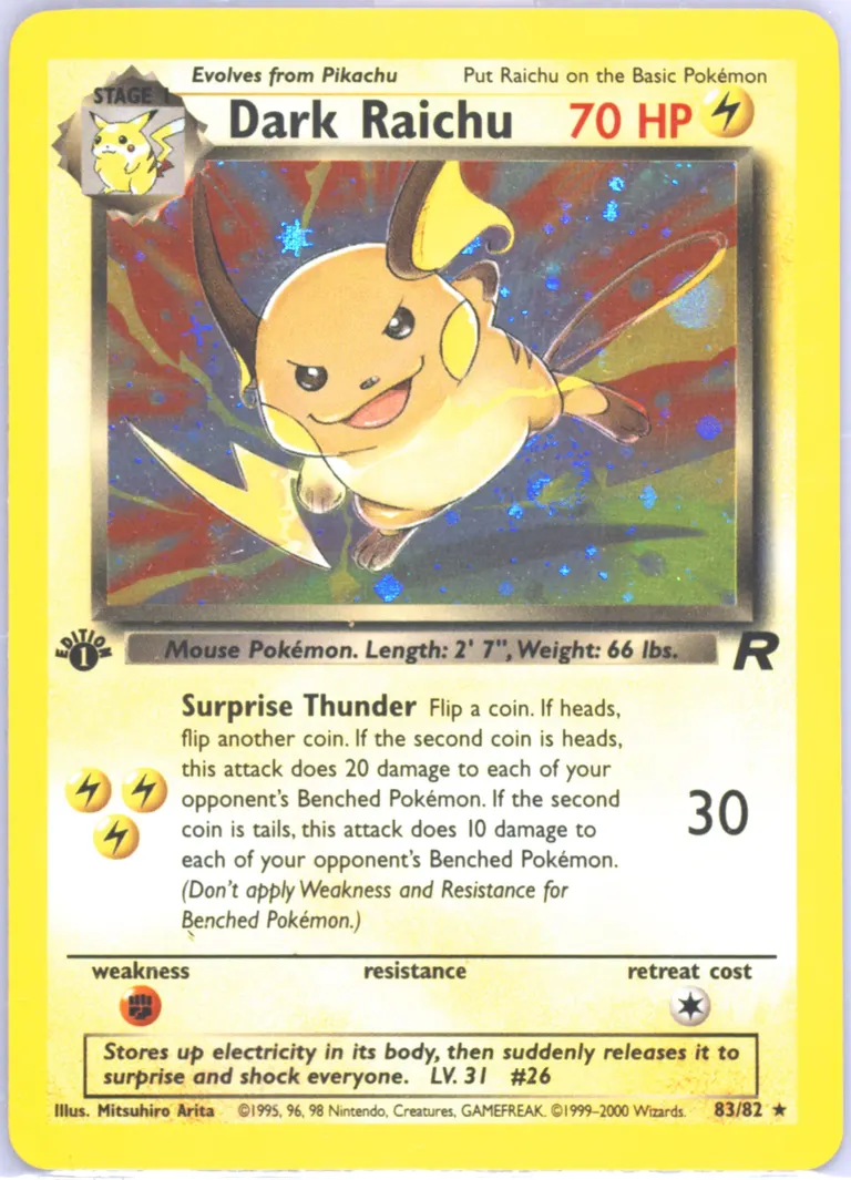 Dark Raichu card photo