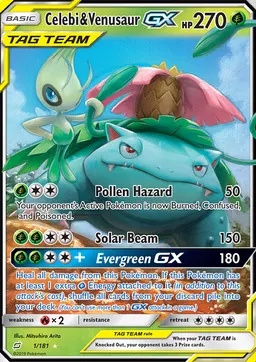 Celebi & Venusaur GX card photo