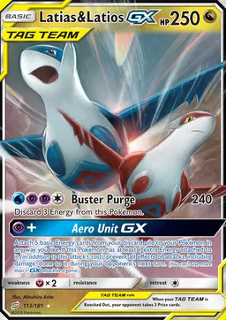 Latias & Latios GX card photo