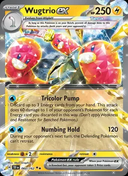 Wugtrio ex card photo