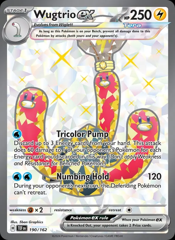 Wugtrio ex card photo