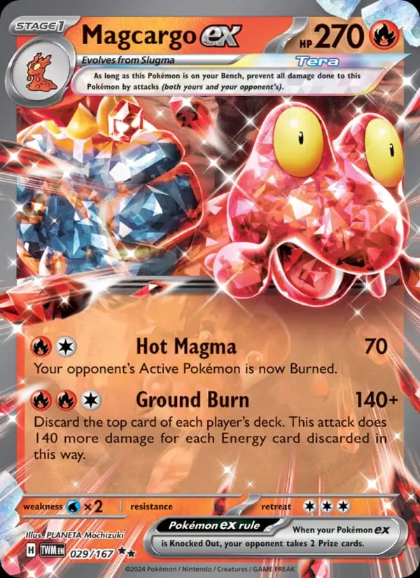 Magcargo ex card photo