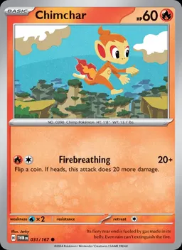 Chimchar card photo