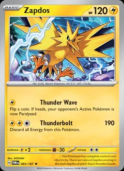 Zapdos card photo