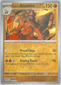Hisuian Arcanine #100