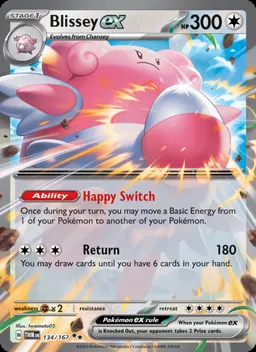 Blissey ex card photo