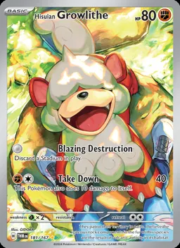 Hisuian Growlithe card photo