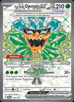 Teal Mask Ogerpon ex card photo