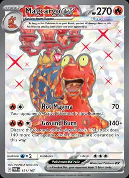 Magcargo ex card photo