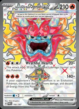 Hearthflame Mask Ogerpon ex card photo