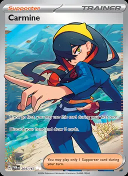 Carmine card photo