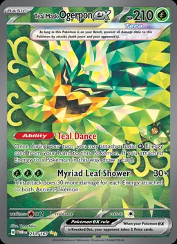 Teal Mask Ogerpon ex card photo