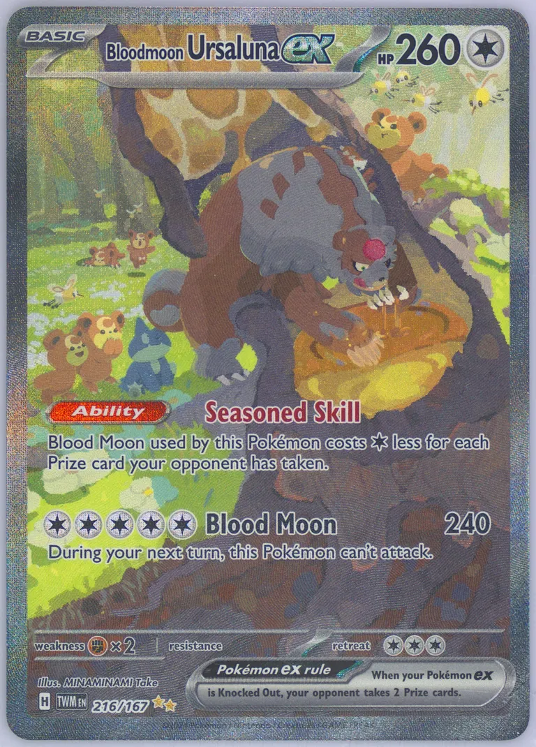 Bloodmoon Ursaluna ex card photo