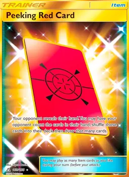 Peeking Red Card #169