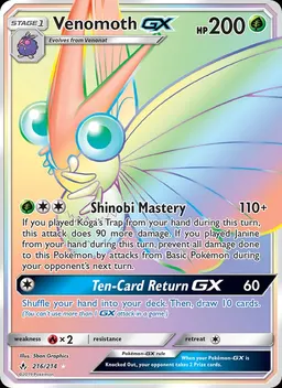 Venomoth GX #216