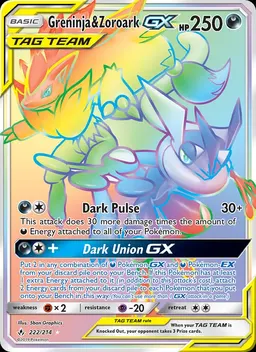 Greninja & Zoroark GX #222