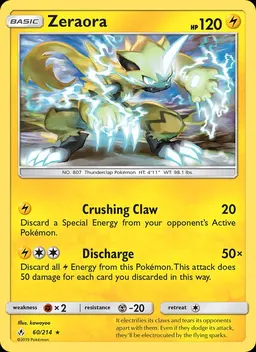Zeraora card photo
