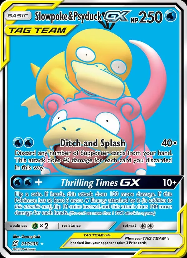 Slowpoke & Psyduck GX card photo