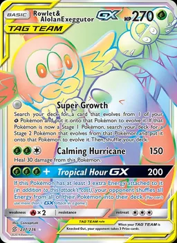 Rowlet & Alolan Exeggutor GX #237