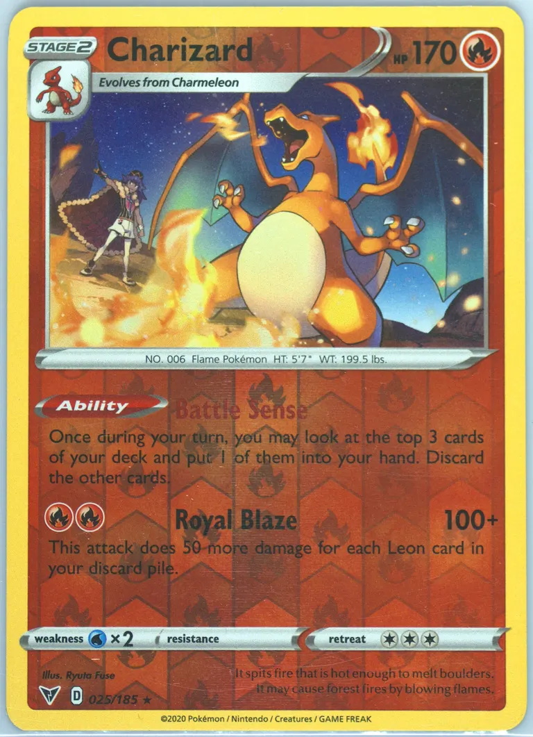Charizard card photo