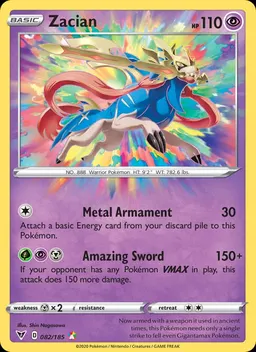 Zacian card photo