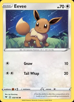 Eevee card photo