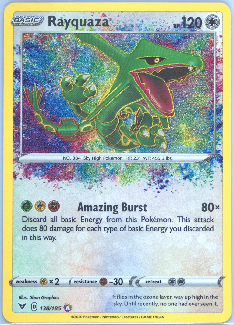 Rayquaza card photo