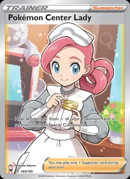 Pokémon Center Lady card photo