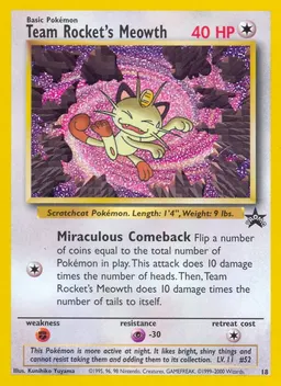 Team Rocket's Meowth #18
