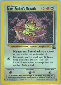 Team Rocket's Meowth #18