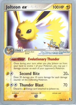 Jolteon EX #109-EEVEELUTIONS