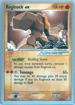 Regirock EX #98-MEWTRICK